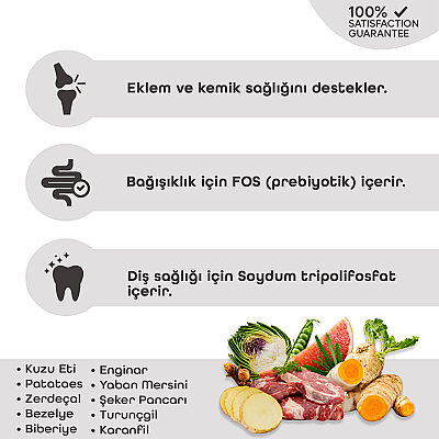 Pronature Tahılsız Yetişkin Kuru Köpek Maması (Perfect Maintenance) - Kuzu Etli Patatesli ve Enginarlı - 12KG - 3