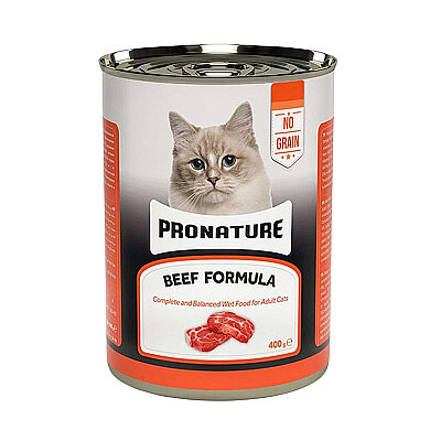 Pronature Tahılsız Yetişkin Yaş Kedi Maması (Adult) - Ezme Sığır Etli - 400GR