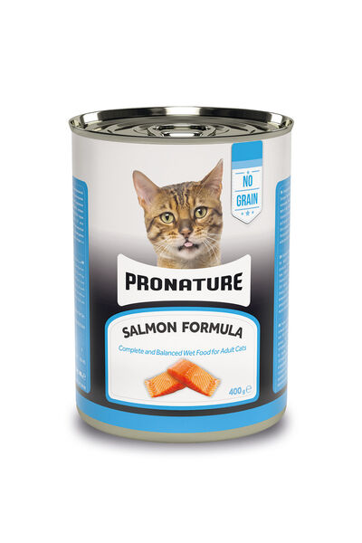 Pronature Tahılsız Yetişkin Yaş Kedi Maması (Adult) - Ezme Somon Balıklı - 400GR