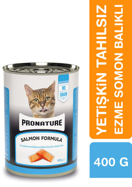 Pronature Tahılsız Yetişkin Yaş Kedi Maması (Adult) - Ezme Somon Balıklı - 400GR