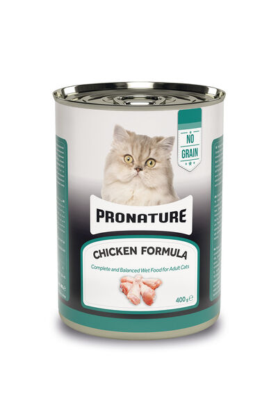 Pronature Tahılsız Yetişkin Yaş Kedi Maması (Adult) - Ezme Tavuk Etli - 400GR