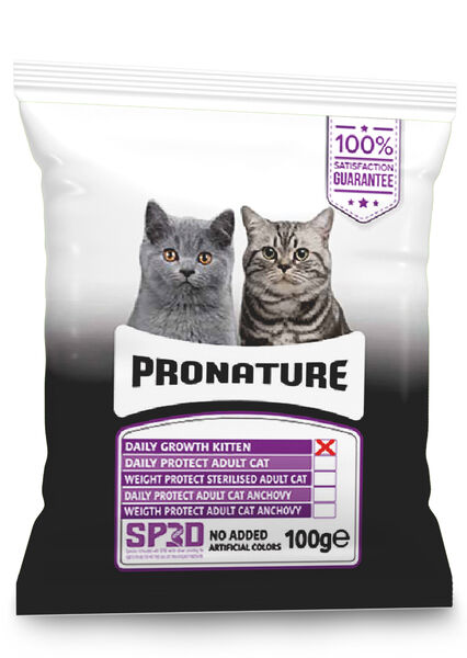 Pronature Yavru Kuru Kedi Maması (Daily Growth) - Tavuk Etli ve Pirinçli - 100GR