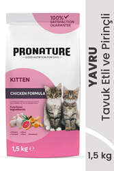 Pronature - Pronature Yavru Kuru Kedi Maması (Daily Growth) - Tavuk Etli ve Pirinçli - 1,5KG