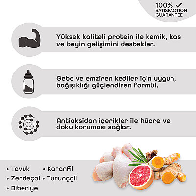 Pronature Yavru Kuru Kedi Maması (Daily Growth) - Tavuk Etli ve Pirinçli - 1,5KG - 3