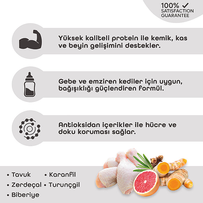 Pronature Yavru Kuru Kedi Maması (Daily Growth) - Tavuk Etli ve Pirinçli - 1,5KG - 3