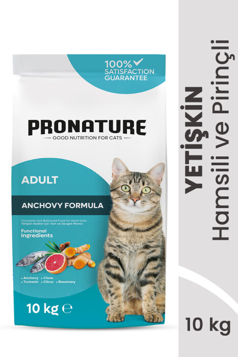 Pronature Yetişkin Kuru Kedi Maması (Daily Protect) - Hamsili ve Pirinçli - 10KG