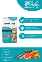 Pronature - Pronature Yetişkin Kuru Kedi Maması (Daily Protect) - Hamsili ve Pirinçli - 1,5KG (1)