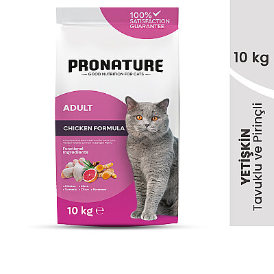 Pronature Yetişkin Kuru Kedi Maması (Daily Protect) - Tavuk Etli ve Pirinçli - 10KG (1)