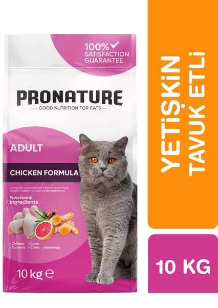 Pronature Yetişkin Kuru Kedi Maması (Daily Protect) - Tavuk Etli ve Pirinçli - 10KG