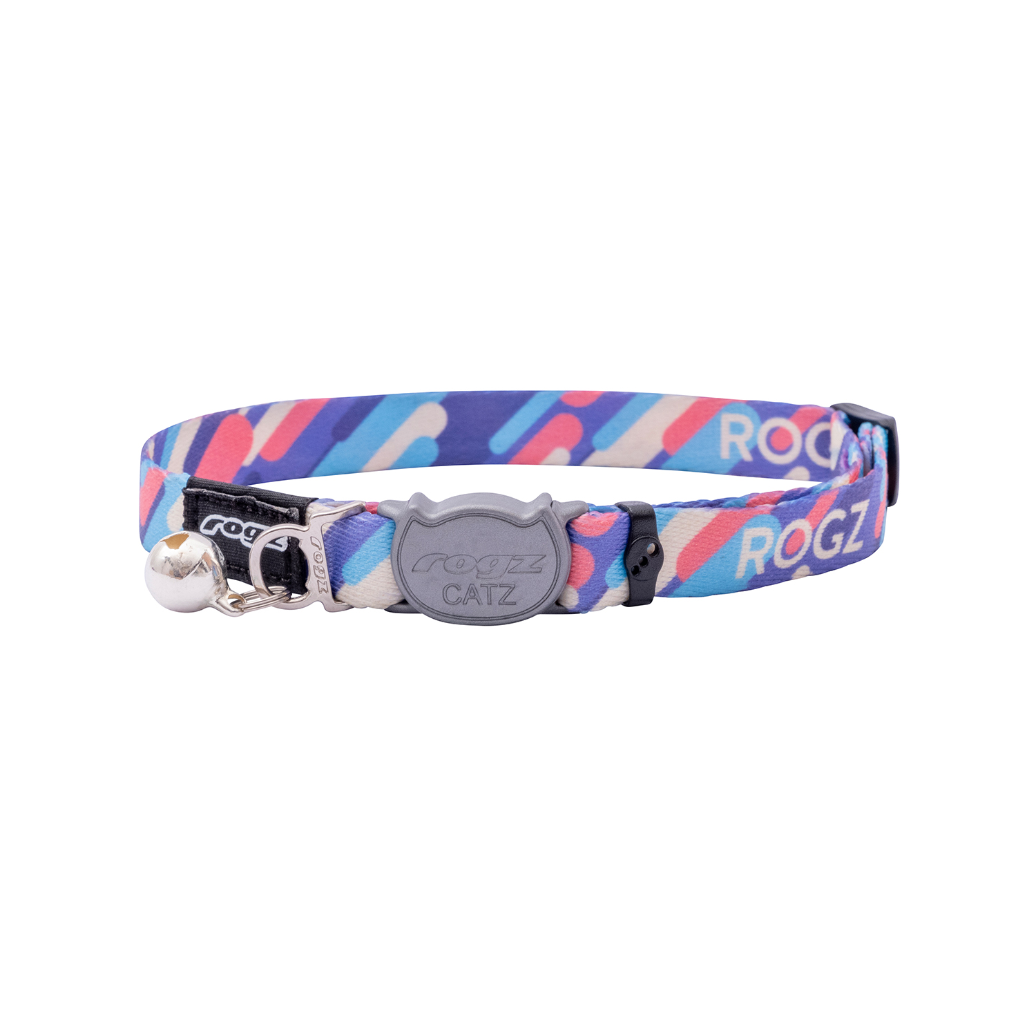 Rogz Catz Fusioncat Collar Kedi Boyun Tasması Çizgili Mor