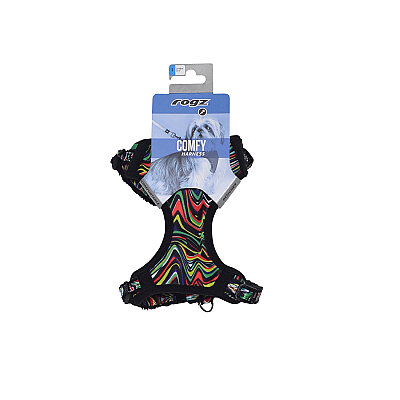 Rogz Fashion Tuig Köpek Göğüs Tasması Small - Siyah (1)