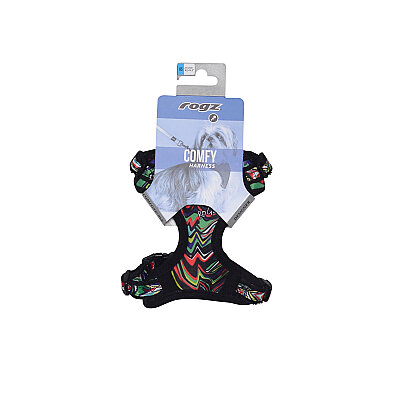 Rogz Fashion Tuig Köpek Göğüs Tasması Xsmall - Siyah (1)