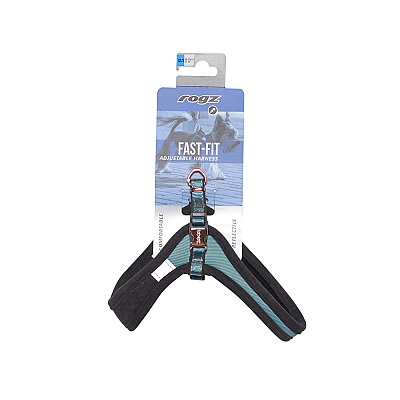 Rogz Urban Fast Fit Tuig Köpek Göğüs Tasması Xsmall - Turkuaz (1)