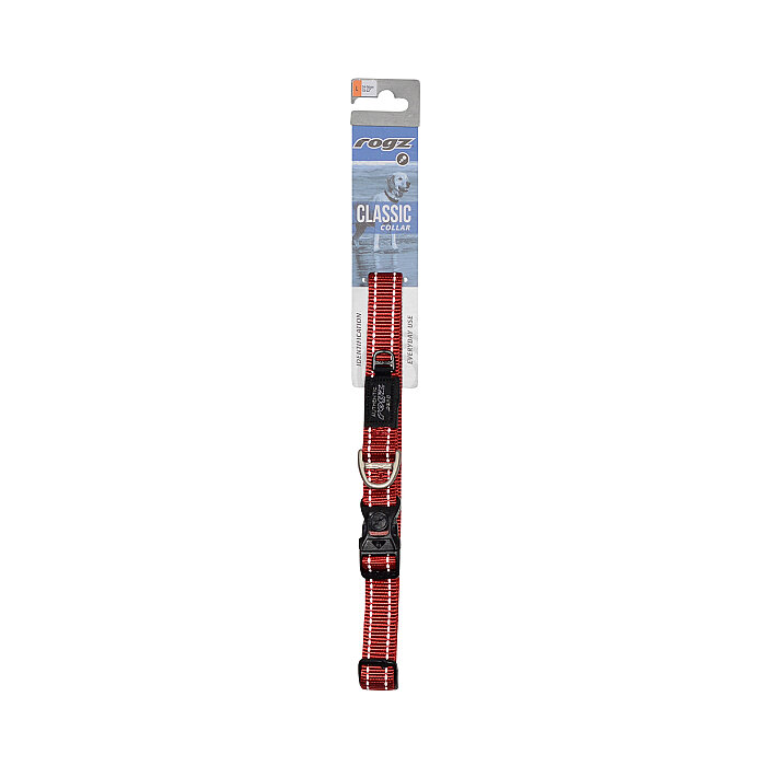 Rogz Utility Collar Köpek Boyun Tasması Large - Kırmızı - 2
