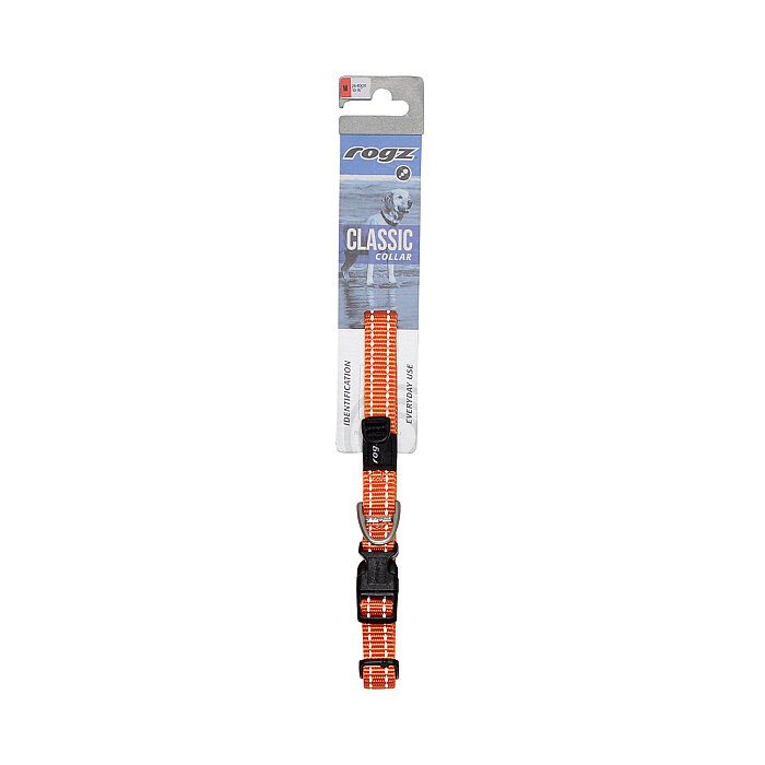 Rogz Utility Collar Köpek Boyun Tasması Medium - Turuncu - 2