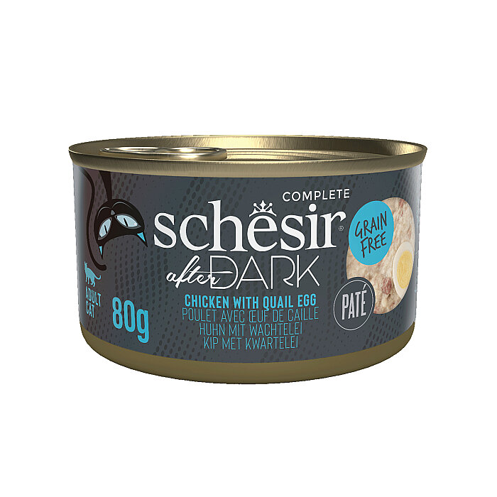 Schesir After Dark Tavuk ile Bıldırcın Yumurtası Paté Yetişkin Kedi Konservesi 80g - 1
