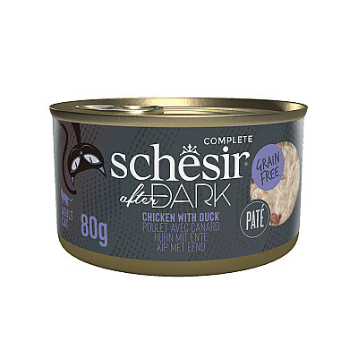 Schesir After Dark Tavuk ile Ördek Paté Yetişkin Kedi Konservesi 80g - 1