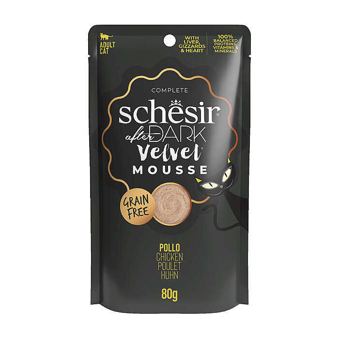 Schesir After Dark Tavuk Mus Yetişkin Kedi Pouch 80g - 1