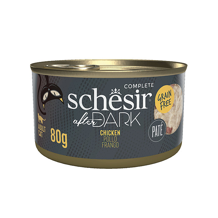Schesir After Dark Tavuk Pate Yetişkin Kedi Konservesi 80g - 1