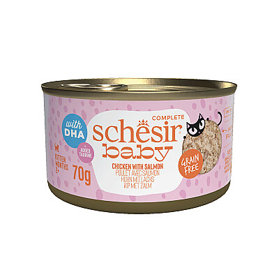 Schesir Baby Tavuk ile Somon Mus Konserve 12x70g