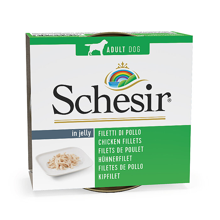 Schesir Jelly Tavuk Fileto Jöle İçinde Yetişkin Köpek Konservesi 150g - 1