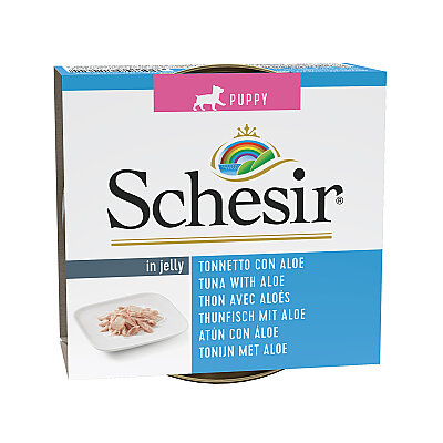Schesir Jelly Ton Balığı ve Aloe Vera Jöle İçinde Yavru Köpek Konservesi 150g