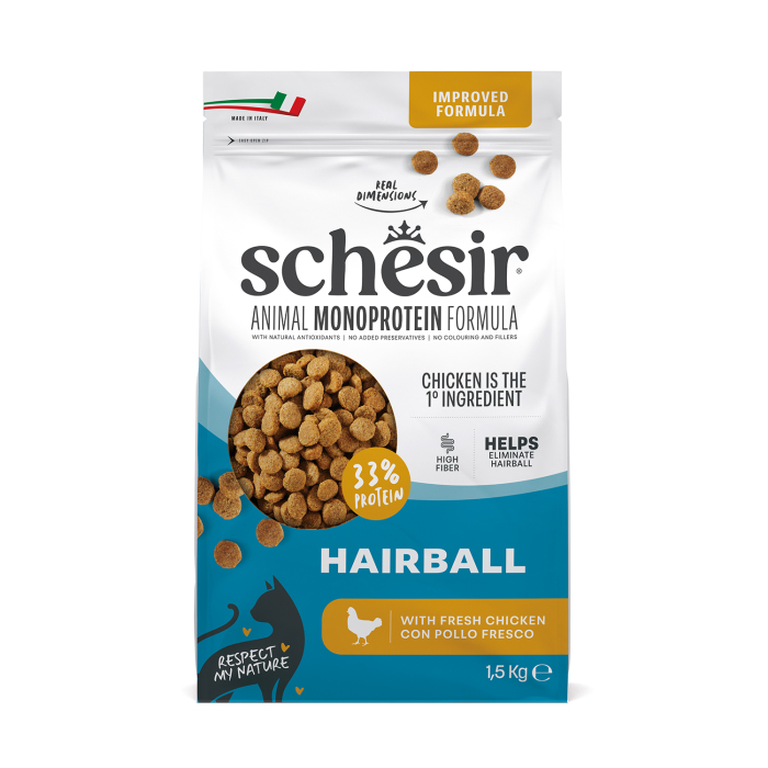 Schesir Monoprotein Tüy Yumağı Kontrolü Tavuklu Yetişkin Kedi Maması 1,5 kg - 1