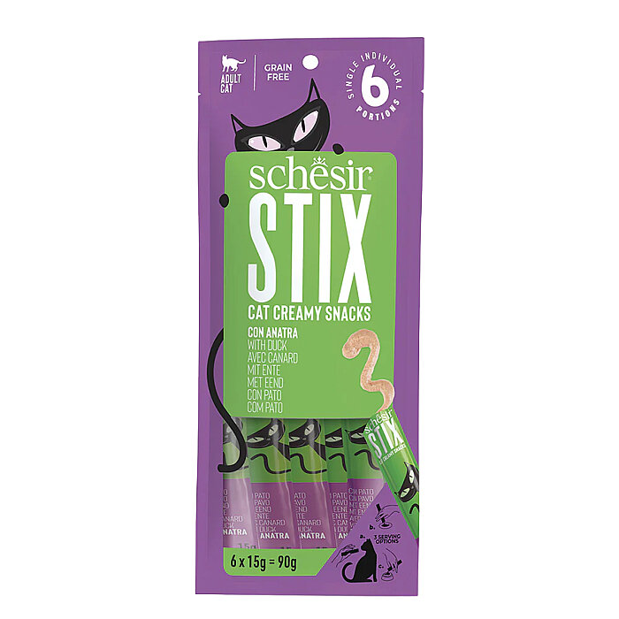 Schesir Stix Ördekli Krem Ödül Maması 12x6x15g - 1