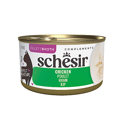 Schesir Tavuk Filetolu Pişirme Suyunda Yetişkin Kedi Konservesi 70g