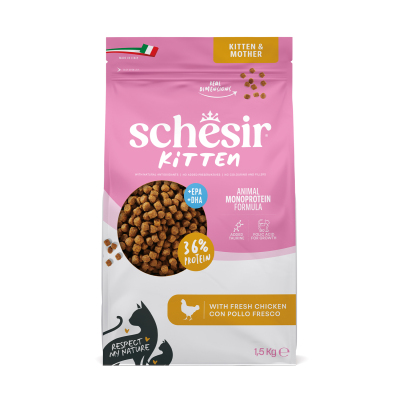 Schesir Tavuklu Yavru Kedi Maması 1,5 kg