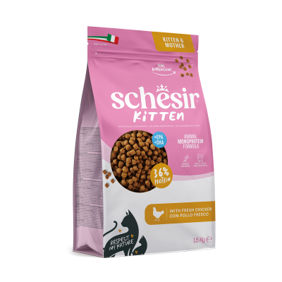Schesir Tavuklu Yavru Kedi Maması 1,5 kg (1)