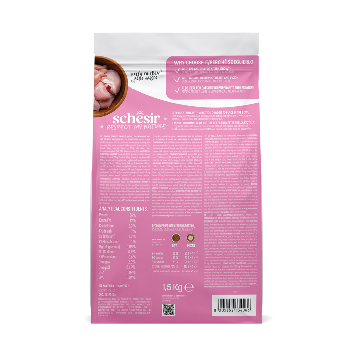 Schesir Tavuklu Yavru Kedi Maması 1,5 kg - 3