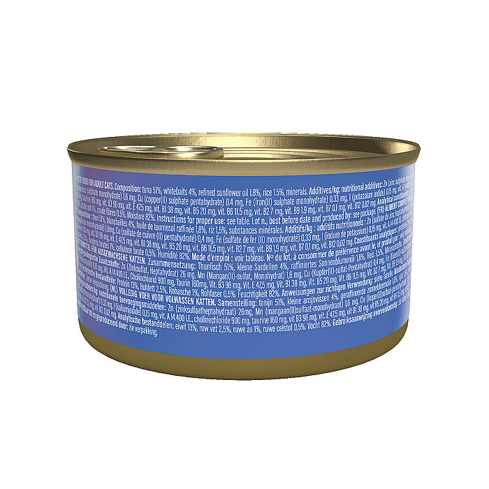 Schesir Ton Balığı Ringa Balığı ve Pirinçli Pişirme Suyunda Yetişkin Kedi Konservesi 85g - 2