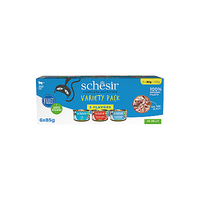 Schesir Variety Karma Yetişkin Kedi Konserve Paketi 6 AL 5 ÖDE 85 gr x 6 Adet