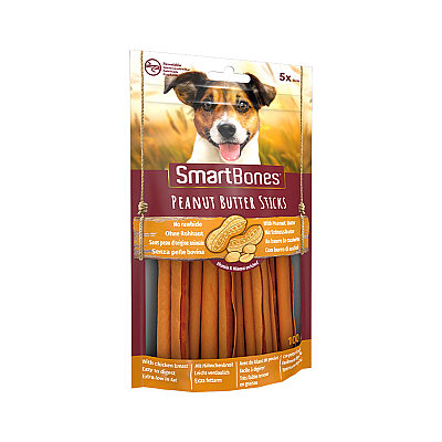 SmartBones Çubuk Köpek Ödül Maması Yer Fıstığı Ezmeli 100g