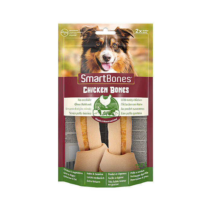 SmartBones Köpek Ödül Kemiği Tavuklu Medium (2li) 158g - 1