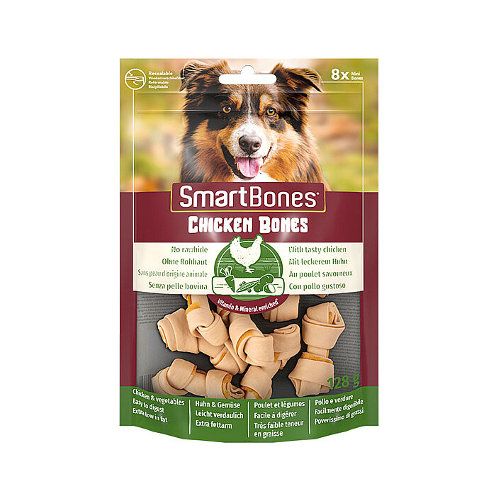 SmartBones Köpek Ödül Kemiği Tavuklu Mini (8li) 128g - 1